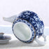 Alipis Porcelain Teapot, Blue and White Chinoiserie Chinese Teapot with Strainer Hole for Kung Fu Tea