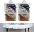 ATB 2 Crystal Clear Vinyl Tablecloth Protector, Heavy Oval Plastic Table Cover 54X72