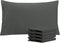 NTBAY Queen Pillowcase Set, 4 Pack Brushed Microfiber 20x30 Pillowcases, Dark Grey with Envelope Closure