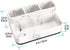 Counter 4 zccz White Marble Design Makeup Organizer - Bathroom Storage for Toothbrushes and Cosmetics - Anti-Slip
