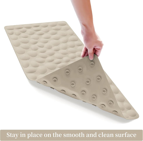 16x31.5 inch OTHWAY Bathtub Mat Non Slip, Rubber Bath Mat for Kids for Baby, Large Bath Mats for Bathroom Tub