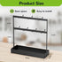 Coffee Mug Holder with Hooks, 14 Capacity 2 Tier Mug Tree Holder Rack for Countertop, Storage Base for Coffee Pods