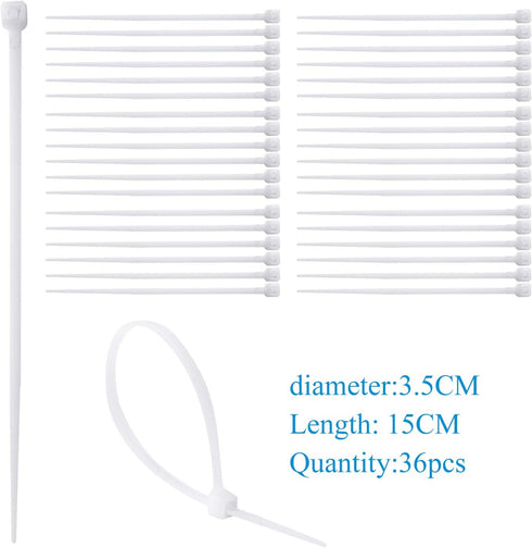 36 Pack Set 8-10mm IP65 LED Rope Lights Clips, Mounting Bracket Fixing Rope Lights Tape Light Fixing Clips Rope Lights