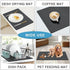 Dish Drying Mat, Super Absorbent Coffee Mat, Rubber Backed for Kitchen Counter and Coffee Machine (12"x16", White)