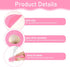 Silicone Baking Mat Cake Mat, Round with Measurements for Pastry Baking Sheet, Non-Stick, Pink