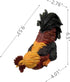 Vibrant Red Rooster Garden Statue - Unique Outdoor Decor