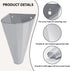 8 (3 Pack) Medium Size Galvanized Steel Chicken Restraining Cone for Chickens, Large Layers, Broilers, Roasters