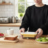 4oz UNIVIVO Butter Slicer Cutter with Storage Container, Stick Butter Dish with Lid for Fridge, Easy Cutting Two Sticks