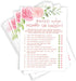 Baby Shower Game Printed Party, Guess Who Mommy or Daddy, Floral, 50 Cards