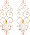 Sziqiqi Iron Wall Candle Sconce Candle Holder Set of 2 Wall Mounted
