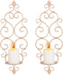 Sziqiqi Iron Wall Candle Sconce Candle Holder Set of 2 Wall Mounted