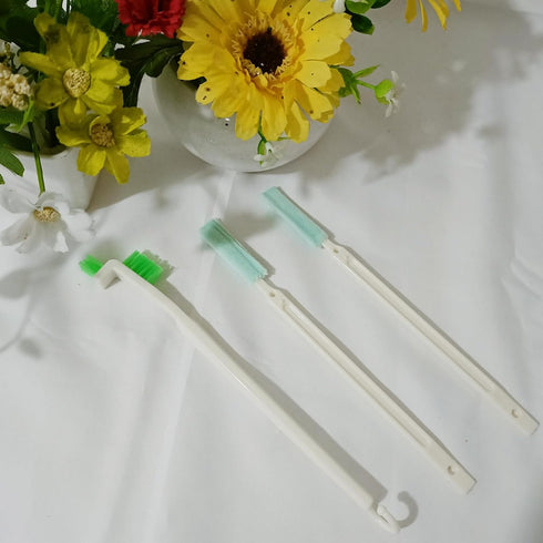 Mini Bottle Brushes for Cleaning with Flat Detail Scrubbers, Tiny Split Crevice Cleaner for Small Grooves & Corners (9)