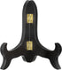 uxcell 5" Easel Plate Holder, Wooden Folding Display Stand Black for Decorative Picture Frame
