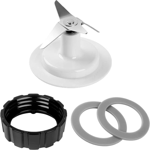 Replacement Parts for Hamilton Beach Blender - Blades with Blade Gasket, Blender Base Bottom Cap, and 2 Rubber O Ring