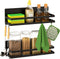 Magnetic Spice Rack for Refrigerator, Black Magnetic Shelf Fridge Organizer, Space Saver Container for Kitchen