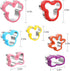Multicolor 7-Piece Cookie Cutter Set - Stainless Steel Head, Bow, Shoes, Gloves Shapes - Dishwasher Safe