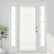 Aquazolax White Sheer Rod Pocket Curtains, 72" Long, Light Filtering Voile, 1 Panel, 25" Wide, Tieback Included