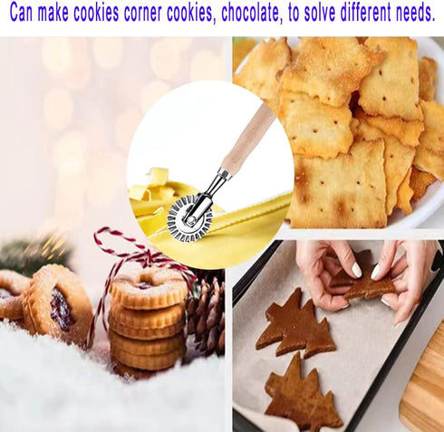 Pastry Wheel Cutter, 6.7" Diameter Cutter for Ravioli, Pasta, Dumplings, Lasagna, Pierogi