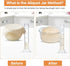 Risecret Set Sourdough Aliquot Jar with Pump and Stand, Dough Rise Measuring Tube for Bread Baking, Transparent Acrylic