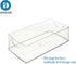 iDesign Recycled Plastic Cabinet and Pantry Storage Bin with Integrated Handles – 16” x 8” x 5”, Clear Bin by InterDesign