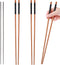 3 Pairs Extra Long Cooking Chopsticks - 15.3 Inch Stainless Steel & 16.5 Inch Wooden for Hot Pot, Frying, Noodle Cooking