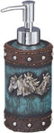 Tough 1 Horse Head and Blue Leather Soap Pump