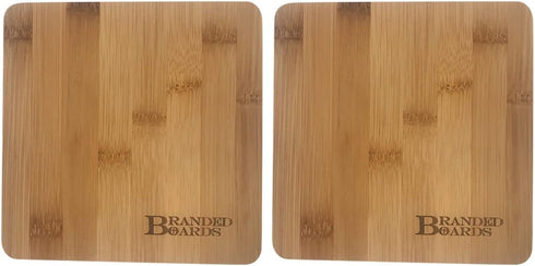 Small Mini All Natural Bamboo Cutting Board, Great for Apartments, RVs, Camping, 2 Pack