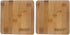 Small Mini All Natural Bamboo Cutting Board, Great for Apartments, RVs, Camping, 2 Pack