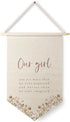 Qpenm Girls Room Decor, Our Girl You are More Than Our Expected