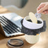 QLFJ-FurDec 4 8 Countertop Pcs Plastic Mini Trash Can Wastebasket with Rolls Trash Bags, Tiny Bathroom Trash Can