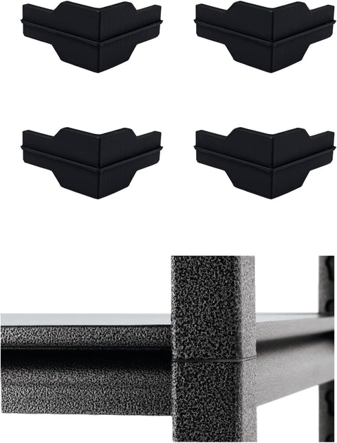 Whalen Post Insert Corner Connector for Shelving, Black Corner Connector for Costco Shelving Units