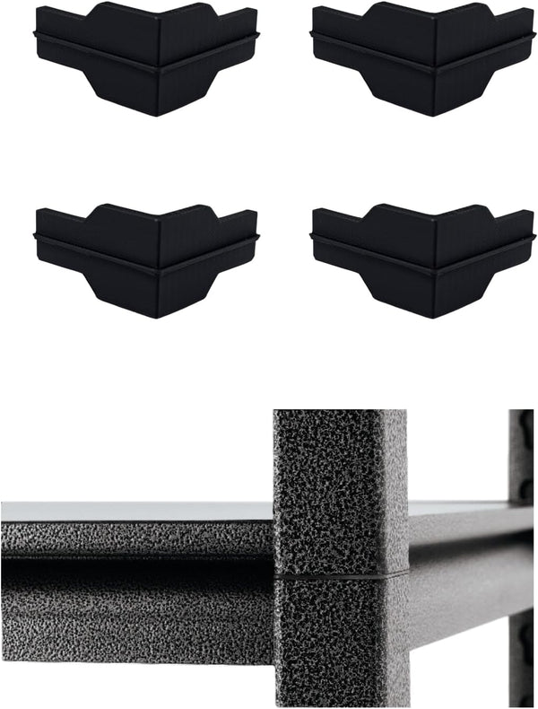 Whalen Post Insert Corner Connector for Shelving, Black Corner Connector for Costco Shelving Units