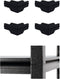 Whalen Post Insert Corner Connector for Shelving, Black Corner Connector for Costco Shelving Units