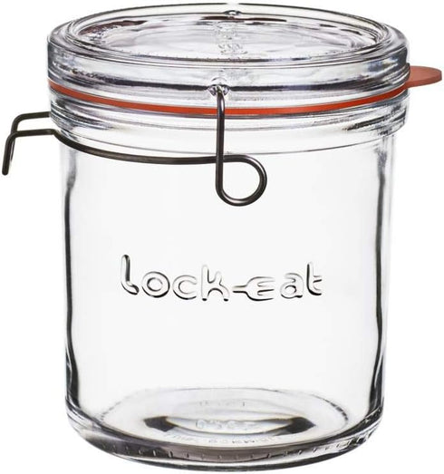 Luigi Bormioli Lock-Eat 25.25 oz XL Food Jar, 1 Piece, Clear