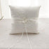 Awtlife Flower Wedding Ring Pillow Ivory Cushion Bearer for Beach Wedding, 8.26 Inch