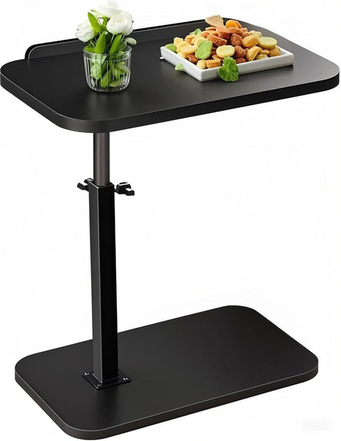 C Table End Table Adjustable Height,Laptop Table for CouchBedReading Nook,C Shaped End