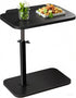 C Table End Table Adjustable Height,Laptop Table for CouchBedReading Nook,C Shaped End