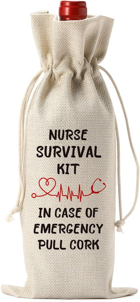 Nurses Gifts for Women Wine Bag, Cool Gifts for Nurses, Nurses Day Wine Bag, Retirement Appreciation Birthday