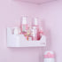 Bedside Shelf, Small Plastic Wall Mounted Adhesive Storage Caddy for Cell Phone, Glasses, Remote Control, Earphone