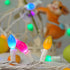 50 17FT BOHON Easter Decorations, Easter Lights String Plug in, LED Multi Color Christmas Lights, White Wire Fairy