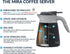 MIRA Insulated Coffee Carafe Server, Stainless Steel Vacuum Flask Coffee Dispenser, 34 oz, Graphite