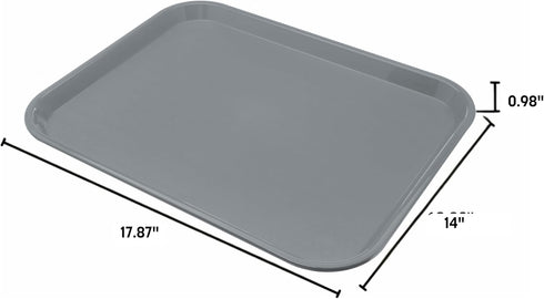 Carlisle FoodService Products Chocolate Cafe Plastic Fast Food Tray, 14" x 18"
