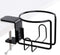 Large Desk Cup Holder, Clip On Table Anti-Spill Holder for Lawn Chair, Horizontal or Vertical Mount, Pack of 1, Black