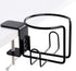 Large Desk Cup Holder, Clip On Table Anti-Spill Holder for Lawn Chair, Horizontal or Vertical Mount, Pack of 1, Black