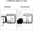 Large Clip On Table Cup Holder, Anti-Spill Holder for Lawn Chair, Pack of 2, Black