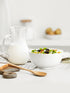Yedio 22 oz Ceramic Cereal Bowls Set of 4, 6“ White Porcelain Bowls for Soup, Oatmeal, Rice, Fruits, Microwave