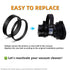 Replacement Belts for Dyson DC07 DC04 DC14 DC33 Vacuum, Clutch Belt Set (2-Set)