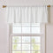Boho Tassel White Valances for Windows, Semi Sheer Kitchen Valance, Bedroom Bathroom Small Window Cafe Curtains, 54x15