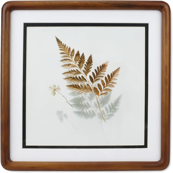 WILTYAPF 66 Walnut Solid Wood Small Picture Frames With HD Glass, Square Frame