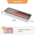 Freshmage Bacon Container for Refrigerator, 304 Stainless Steel Airtight Deli Meat Storage Containers for Fridge Dishwasher Safe Long Kitchen Food Storage Containers with Lids with Elevated Base…